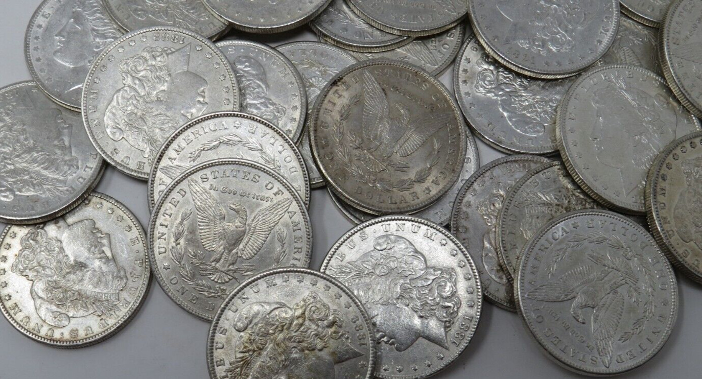 $1 Random 1800's BU Morgan Silver Dollar 90% Silver Coins Between 1878-1899 ONLY