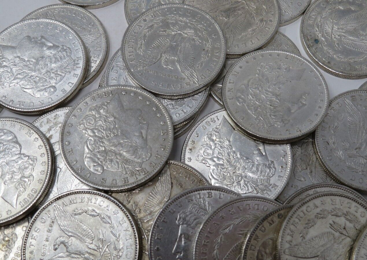 $1 Random 1800's BU Morgan Silver Dollar 90% Silver Coins Between 1878-1899 ONLY