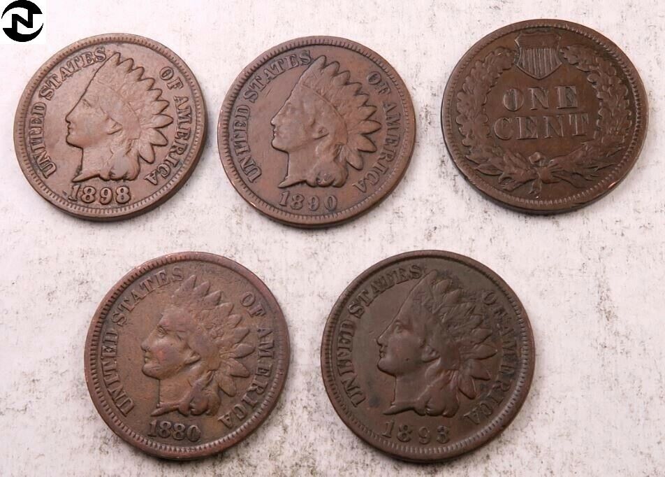 1800's Indian Head Penny ~ VG-Fine+ ~ 1859-1899 ~ 1 Coin
