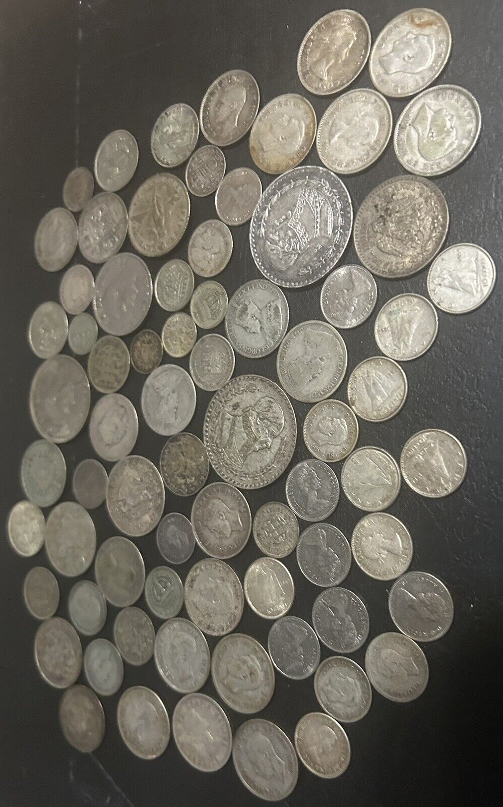 Old Foreign Silver Coin Lot
