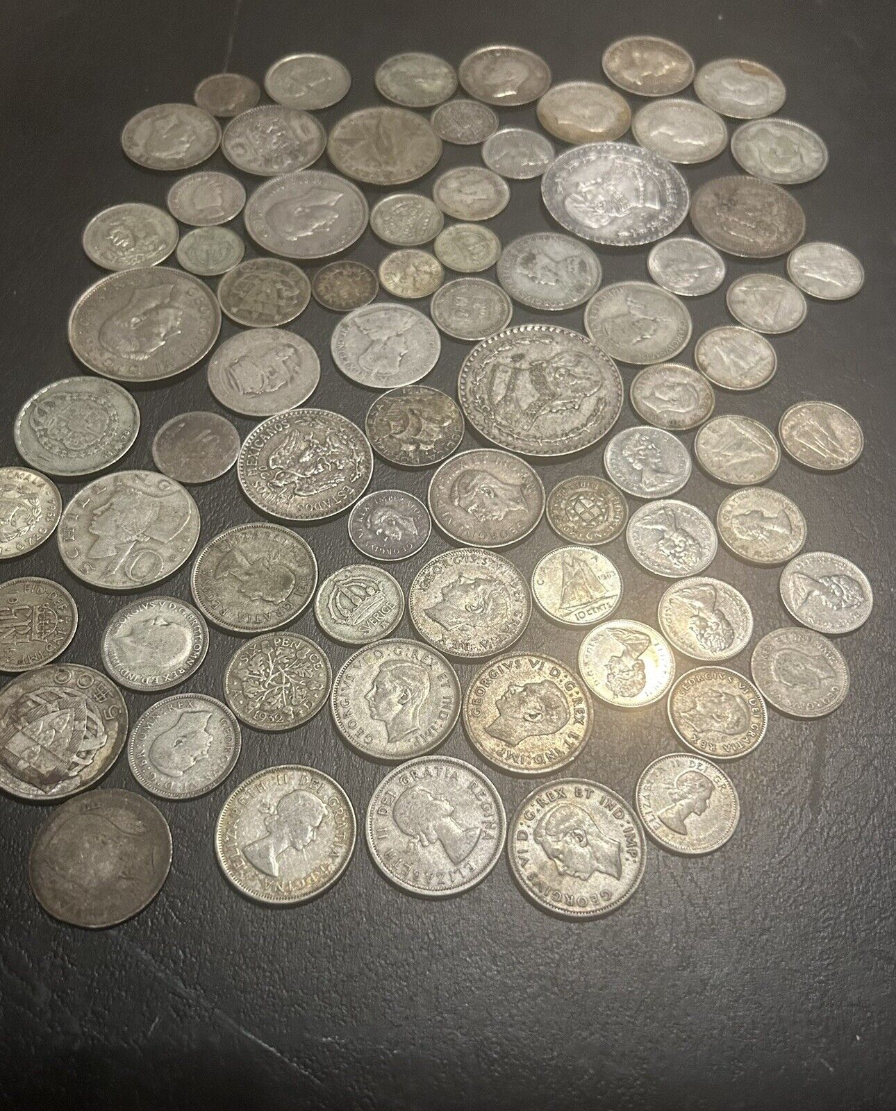 Old Foreign Silver Coin Lot
