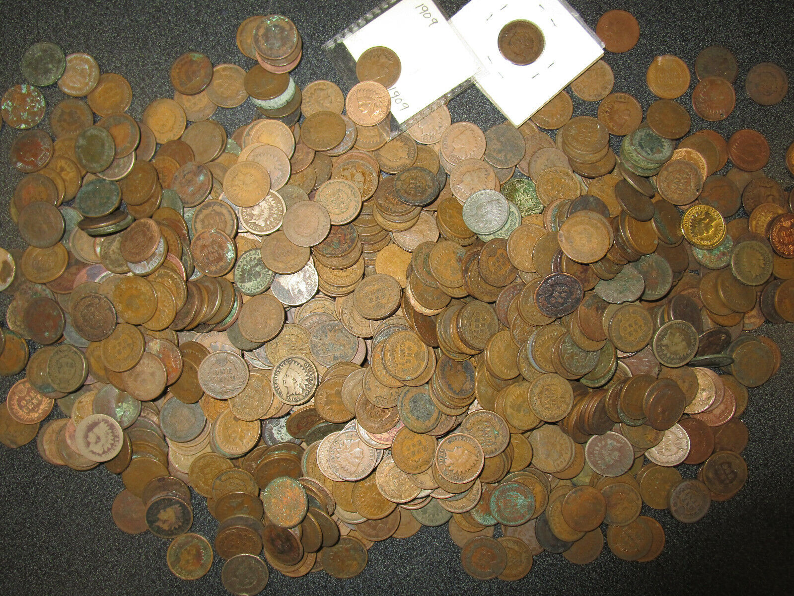 Indian Head Penny Lot 25 coins 1800's+1900's