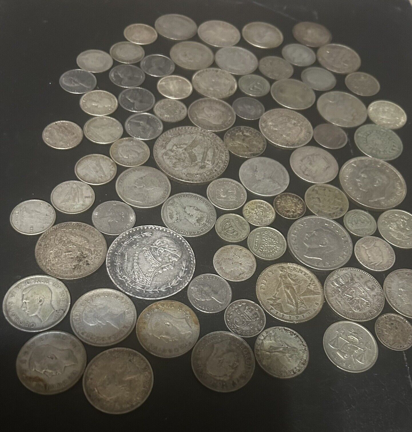 Old Foreign Silver Coin Lot
