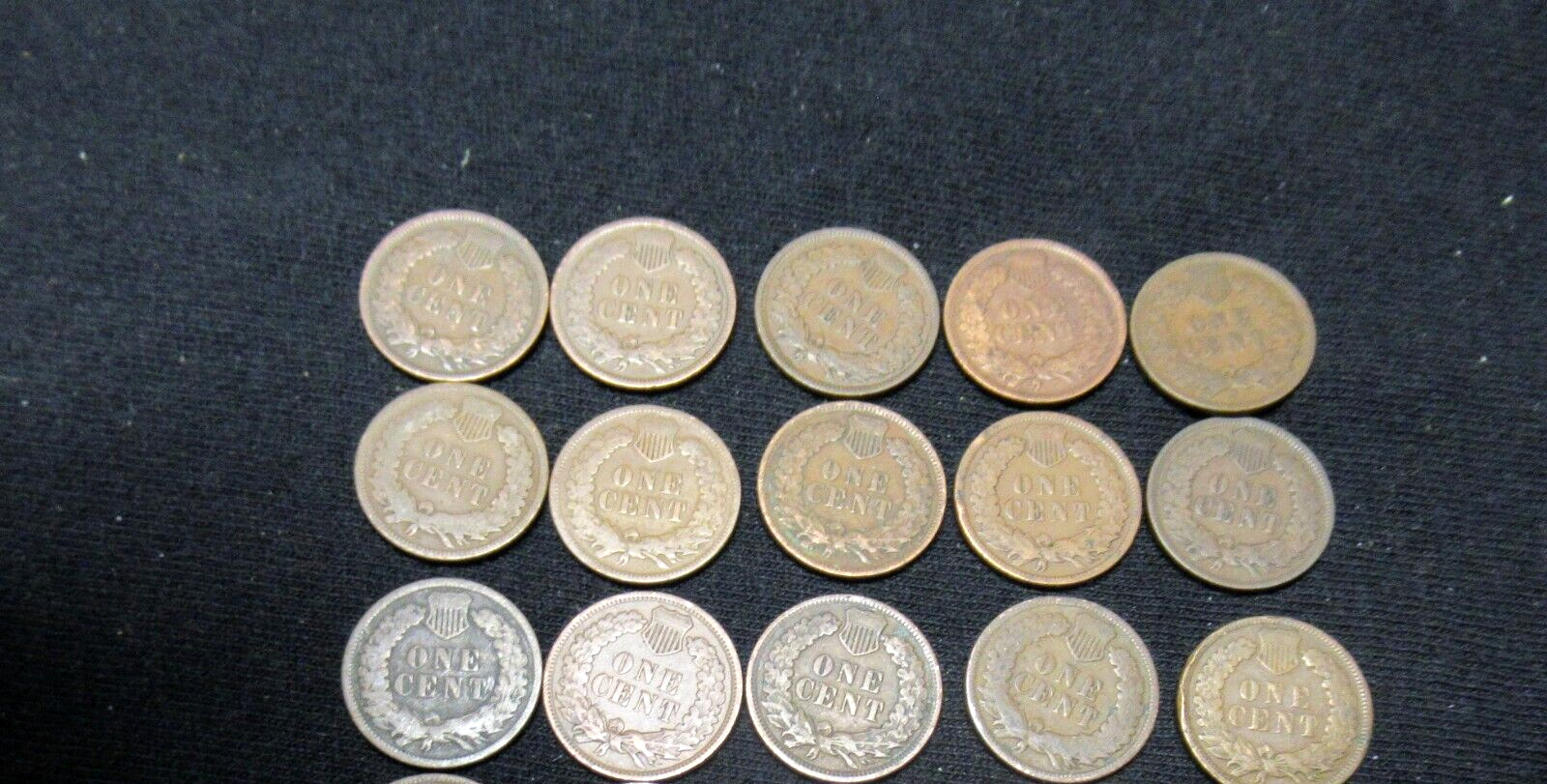 INDIAN HEAD WHEAT PENNY ROLL/LOT 1800'S 1900'S IN A MONTANA BANK BROWN WRAP RLC