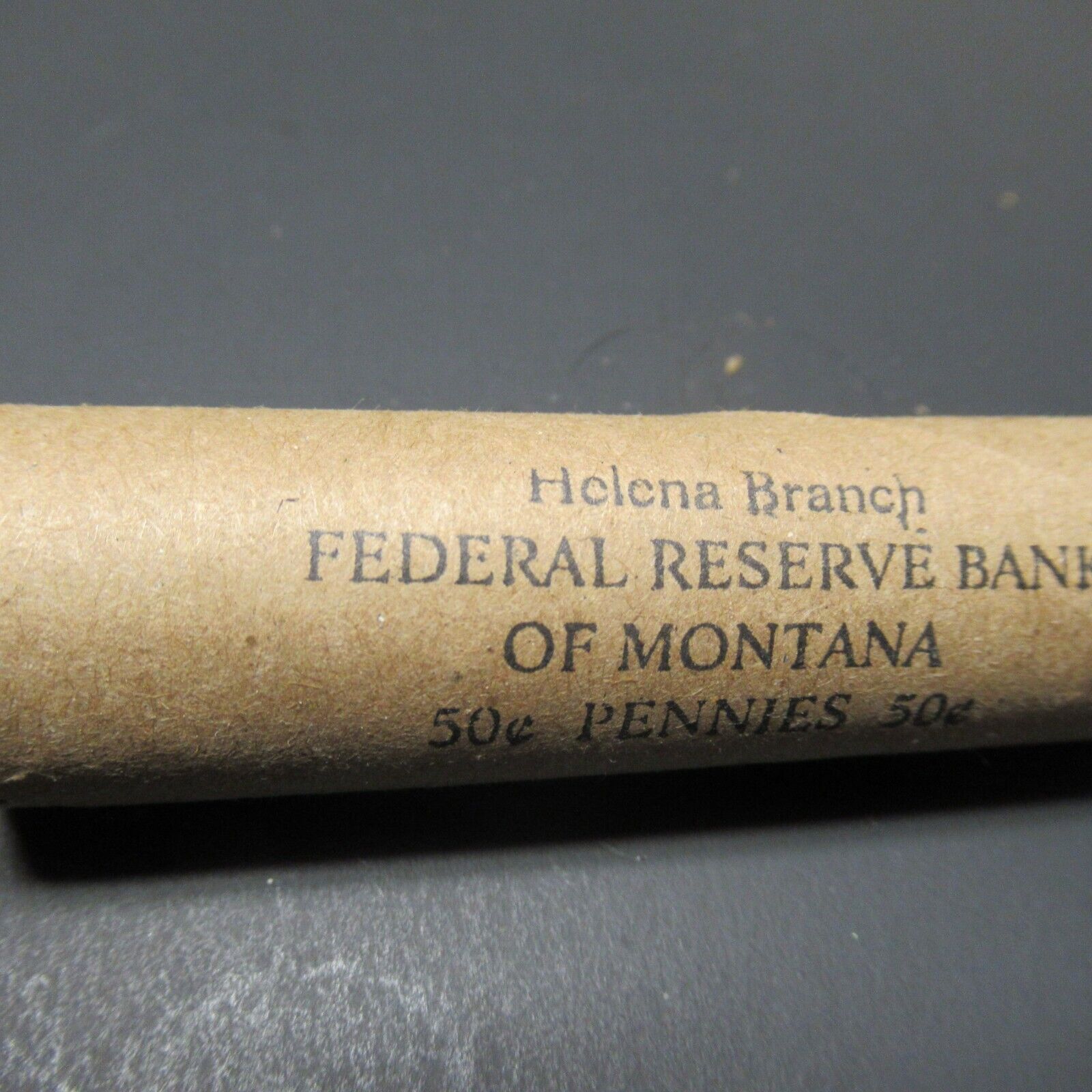 INDIAN HEAD WHEAT PENNY ROLL/LOT 1800'S 1900'S IN A MONTANA BANK BROWN WRAP RLC