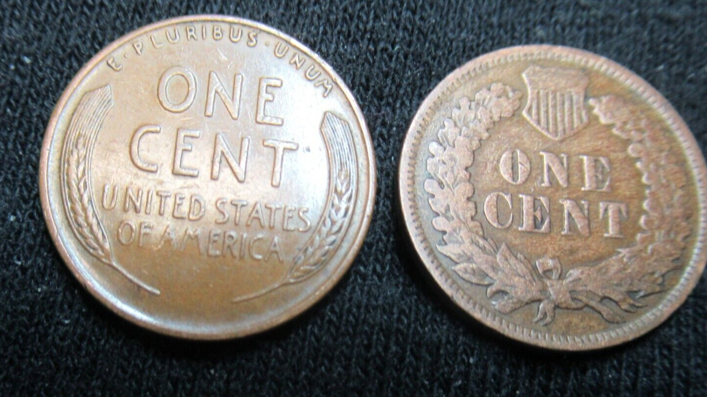 FULL ROLL MIXED DATE INDIAN HEAD/WHEAT PENNY CENT  ROLL LOT 1800'S 1900'S