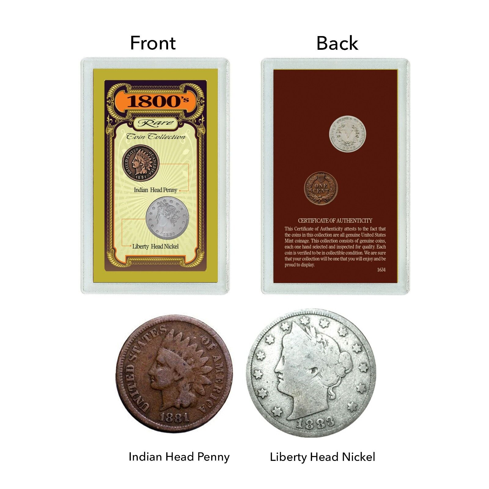 NEW American Coin Treasures 1800's Rare Coin Collection 1634