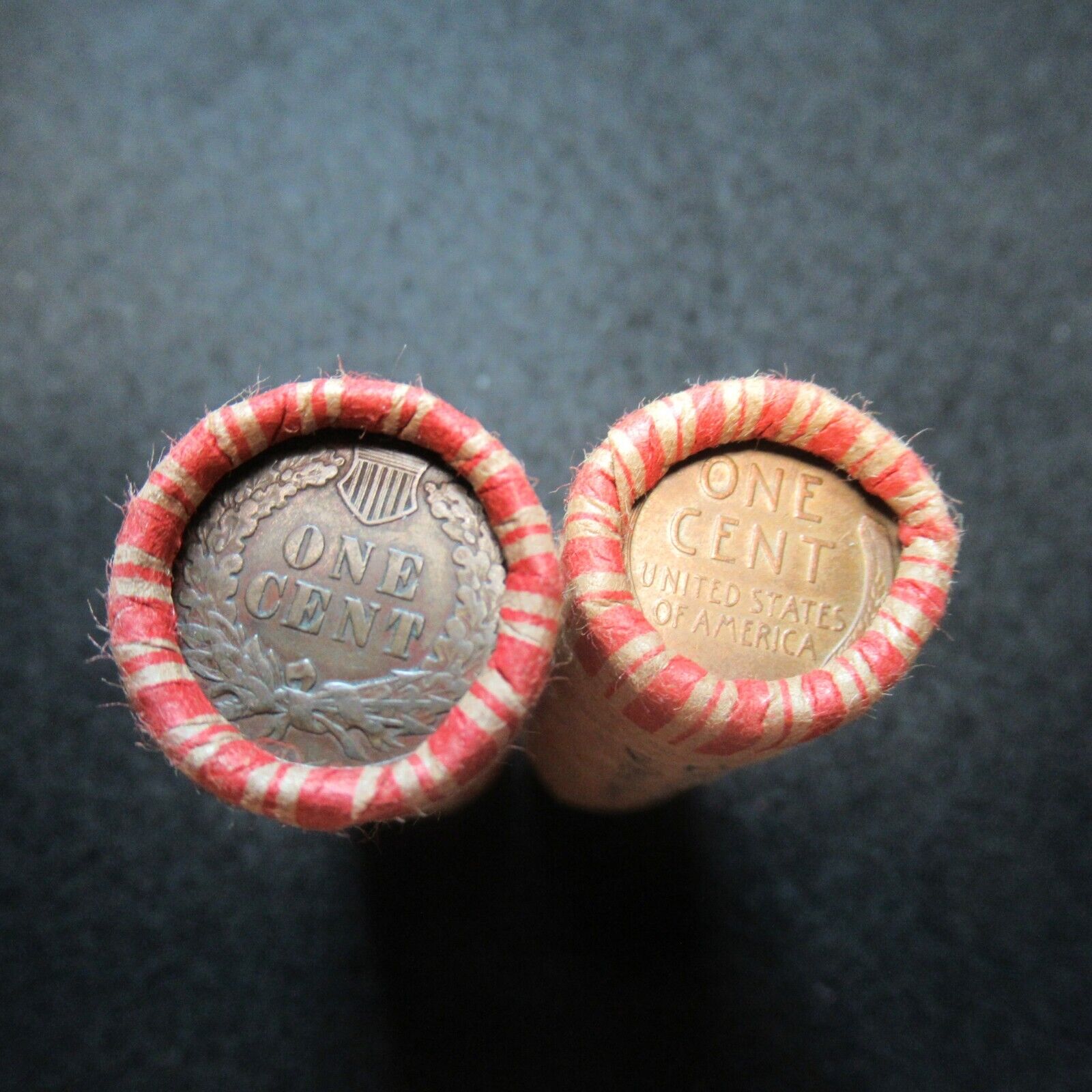 WHEAT CENT AND INDIAN HEAD CENT PENNY ROLL LOT ESTATE COIN COLLECTION