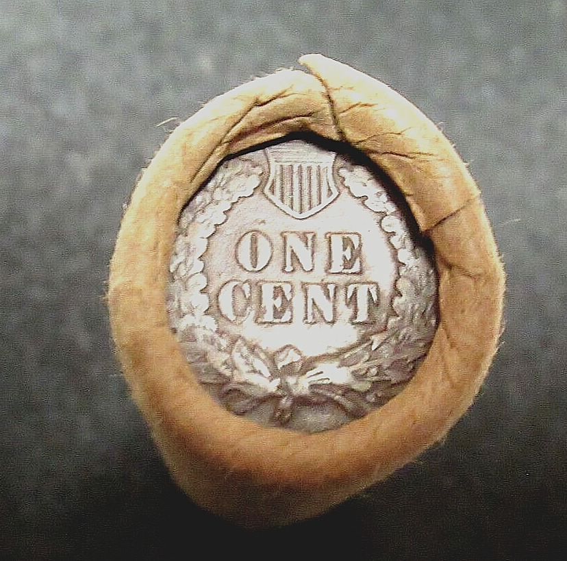 INDIAN HEAD CENT PENNY ROLL/LOT FROM INSOLVENT ROCK RIVER WY. BANK RLC