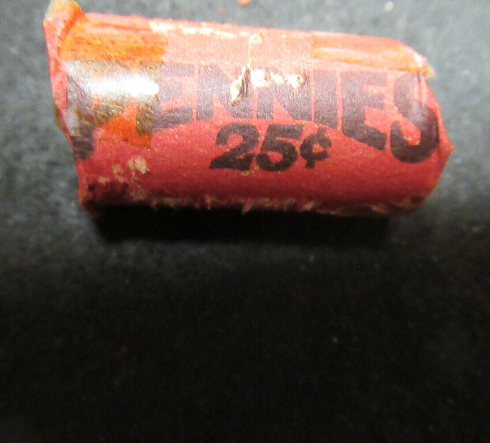 VERY OLD VINTAGE INDIAN HEAD PENNY HALF ROLL/LOT SEALING TAPE IS YELLOW FROM AGE