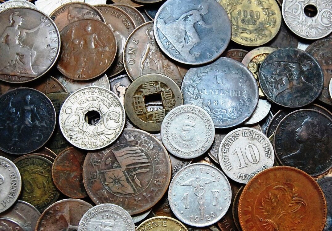 70+ Years Old, 30 Foreign Coins -  Date as Far Back as the 1800's