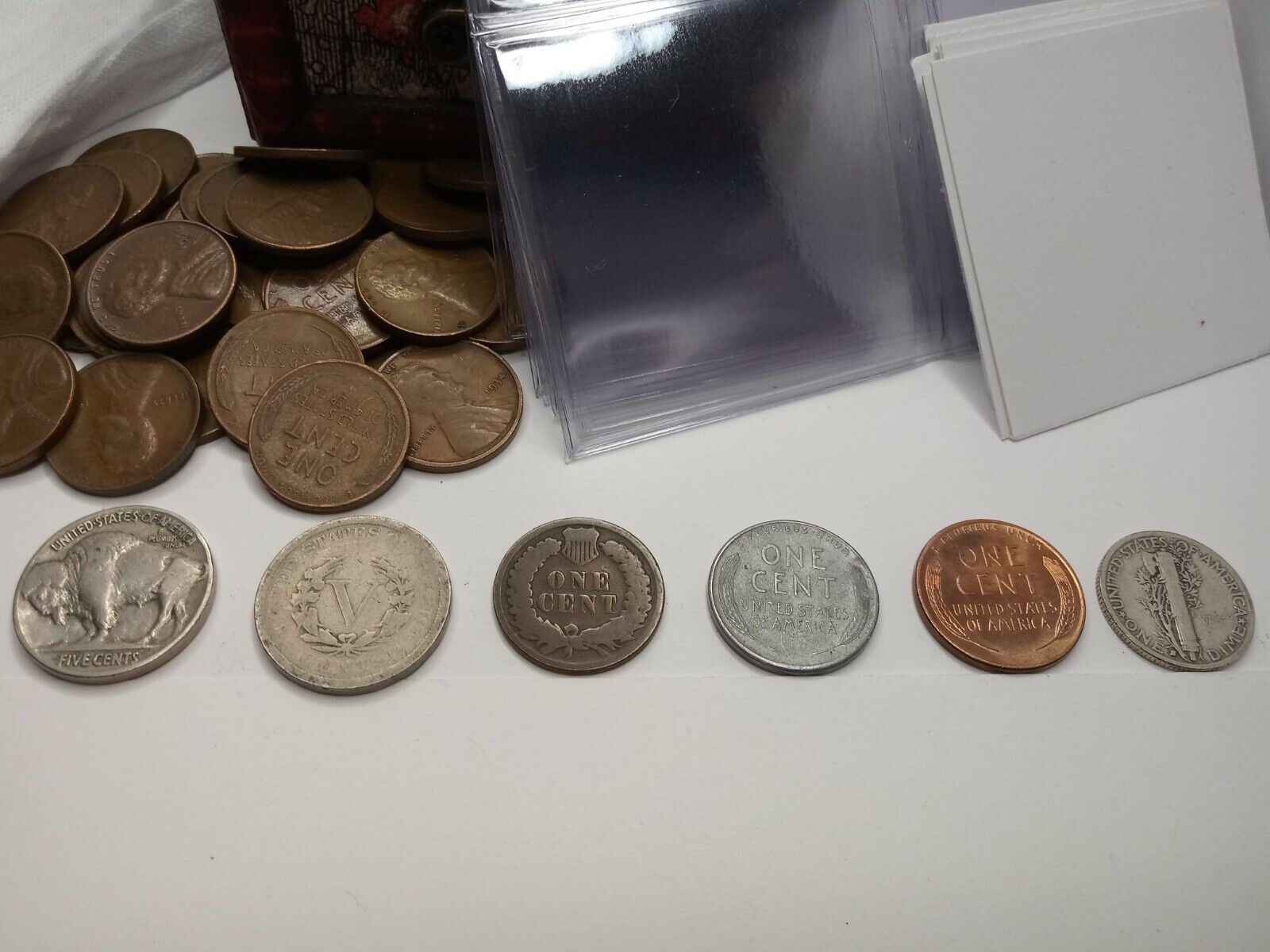Coin Collecting Starter Kit - 35 coins, 1800s penny, silver, old nickels +more