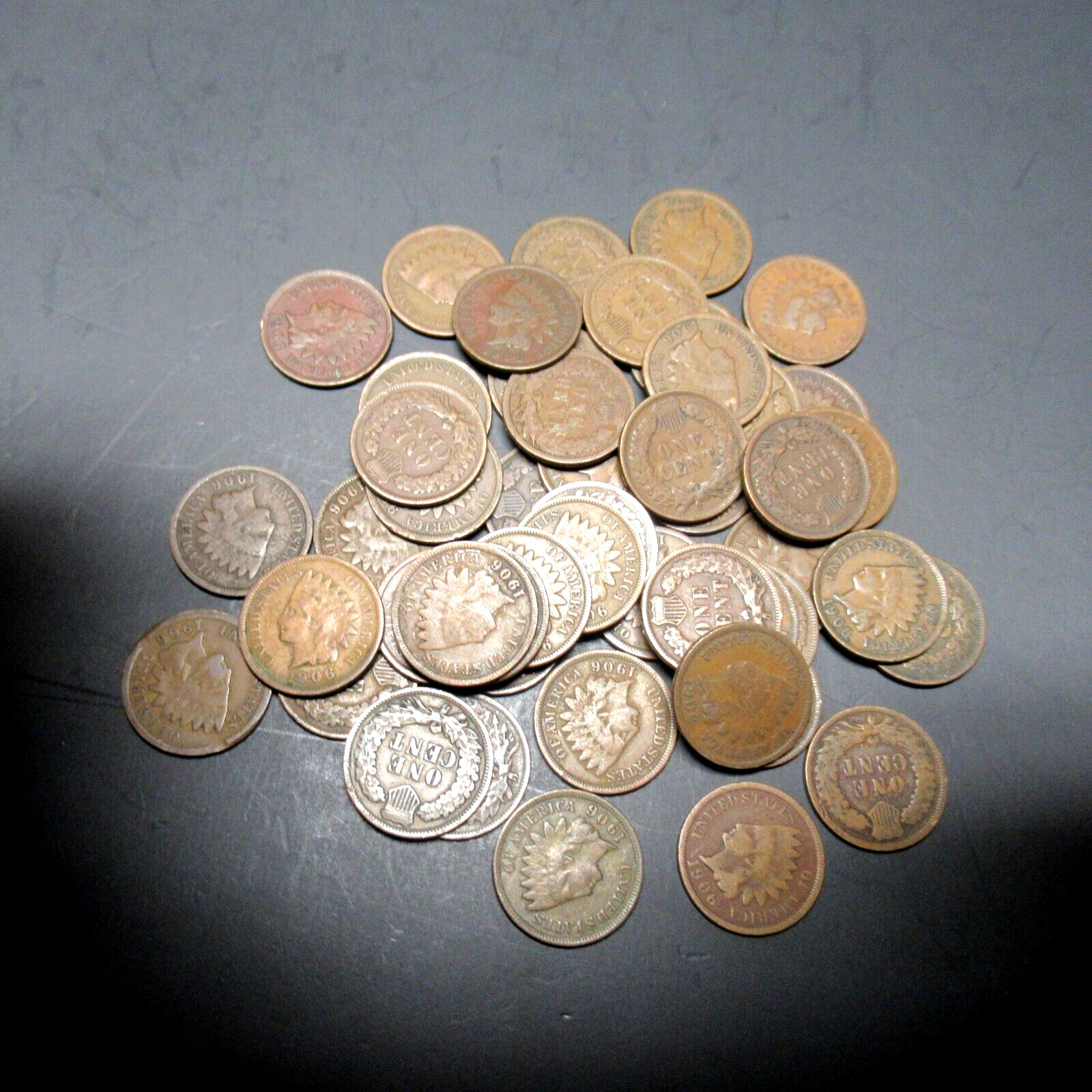 INDIAN HEAD CENT PENNY ROLL/LOT FROM INSOLVENT ROCK RIVER WY. BANK RLC