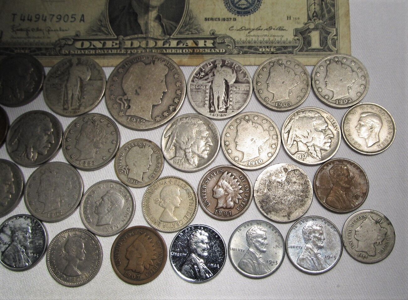 Old Vintage Horde US Coin & Silver Lot 1860’s - 1900’s Lot BCL3