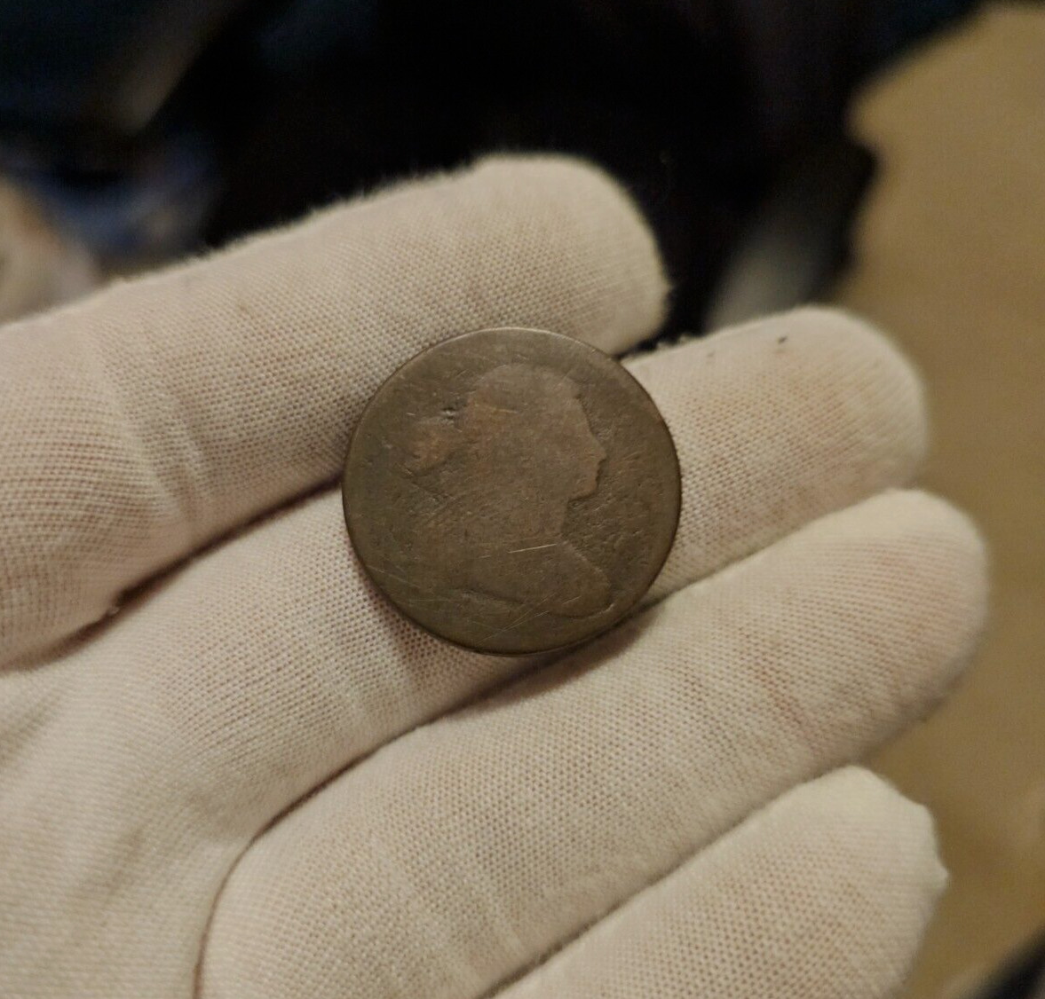 1800's No Date  Draped Bust Large Cent Well Circulated US Type Coin