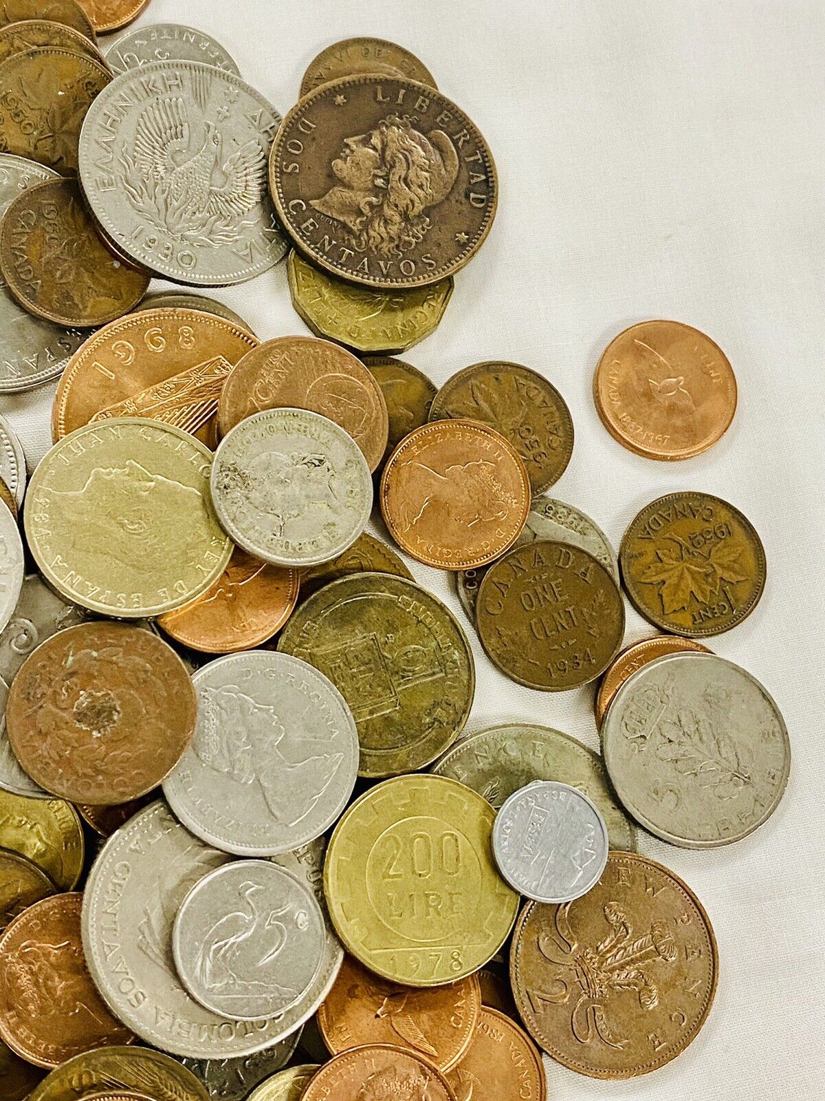 Lot of Foreign Coins- Over 5 Pounds, Hundreds OfCoins! 1800s-1900s + PROOF COINS