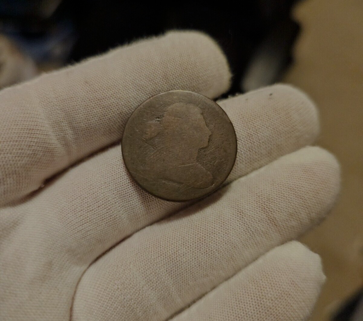 1800's No Date  Draped Bust Large Cent Well Circulated US Type Coin