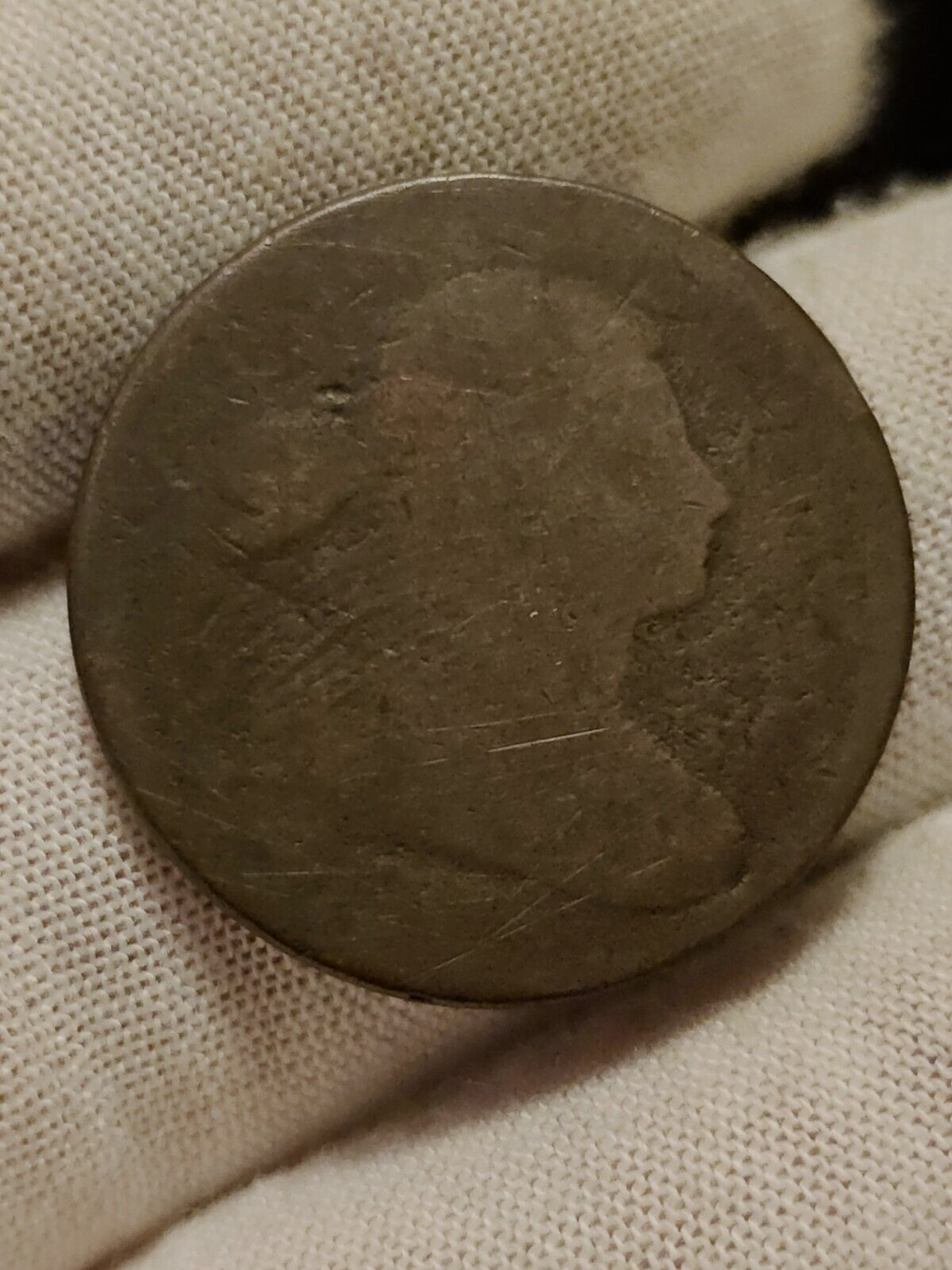 1800's No Date  Draped Bust Large Cent Well Circulated US Type Coin