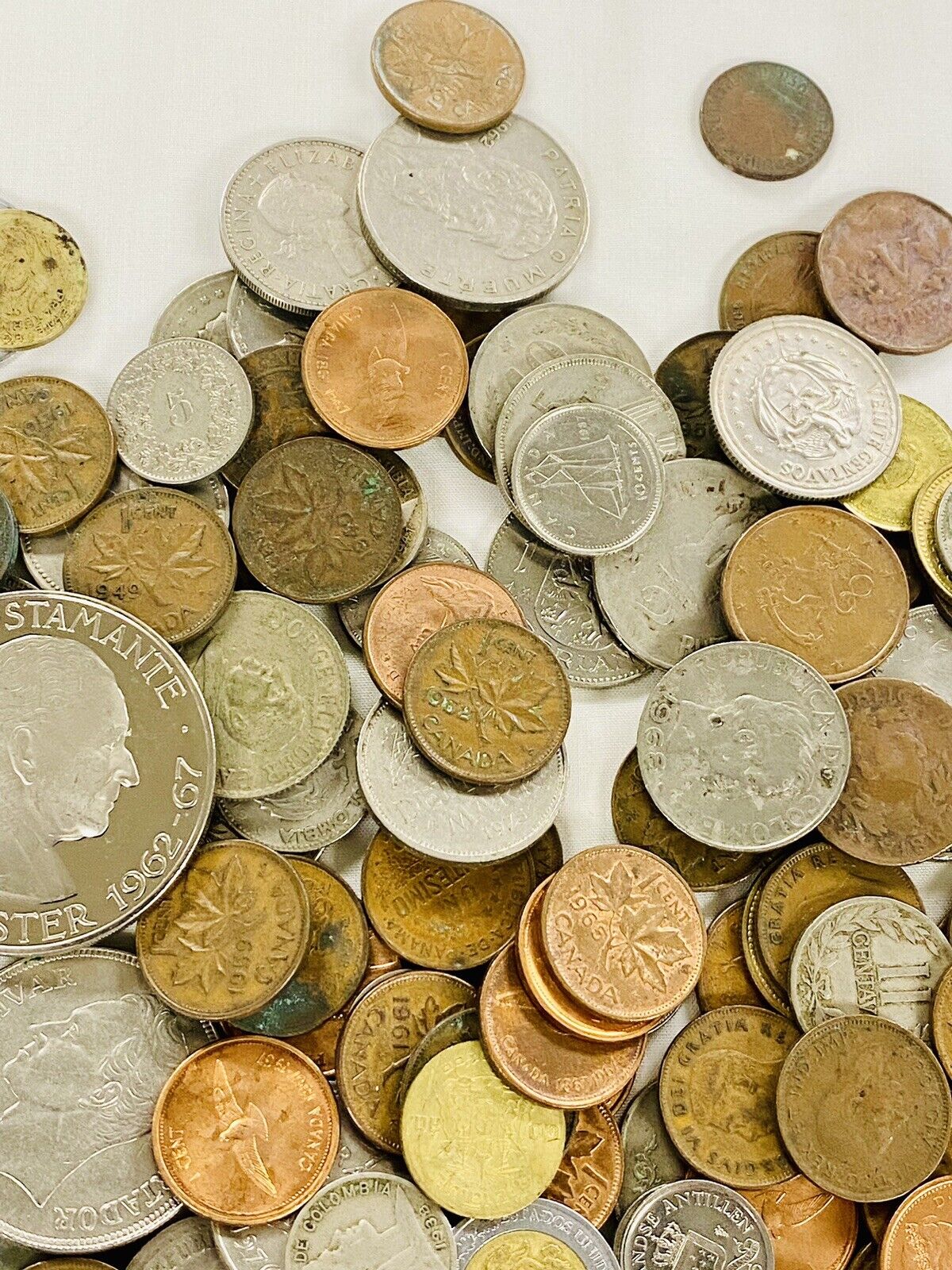 Lot of Foreign Coins- Over 5 Pounds, Hundreds OfCoins! 1800s-1900s + PROOF COINS