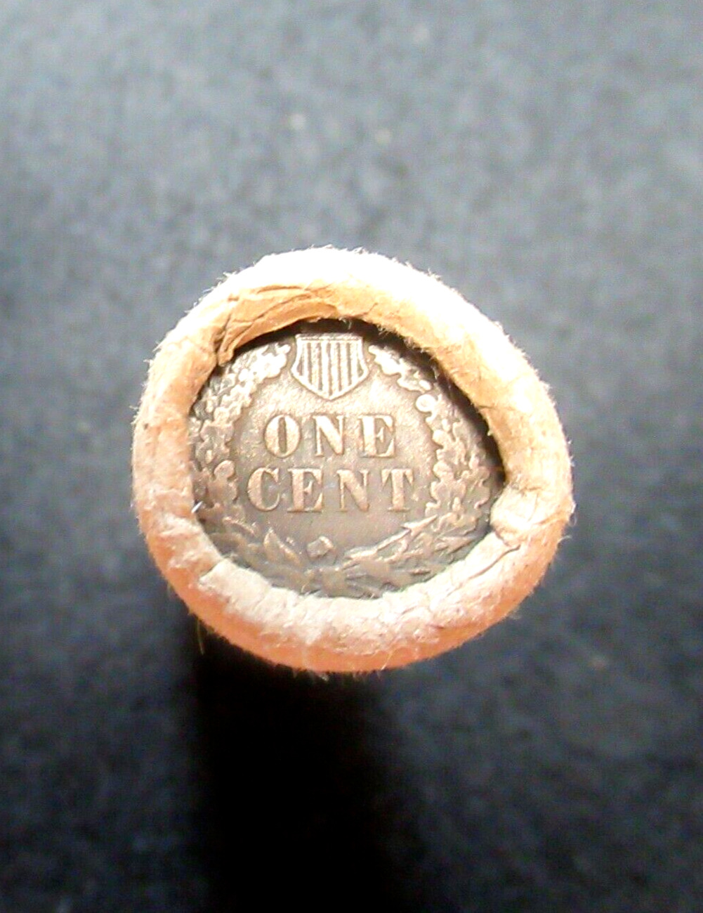 VINTAGE INDIAN HEAD CENT PENNY/LOT ROLL OF 50 COINS FROM BANK OF WYOMING  RCRL