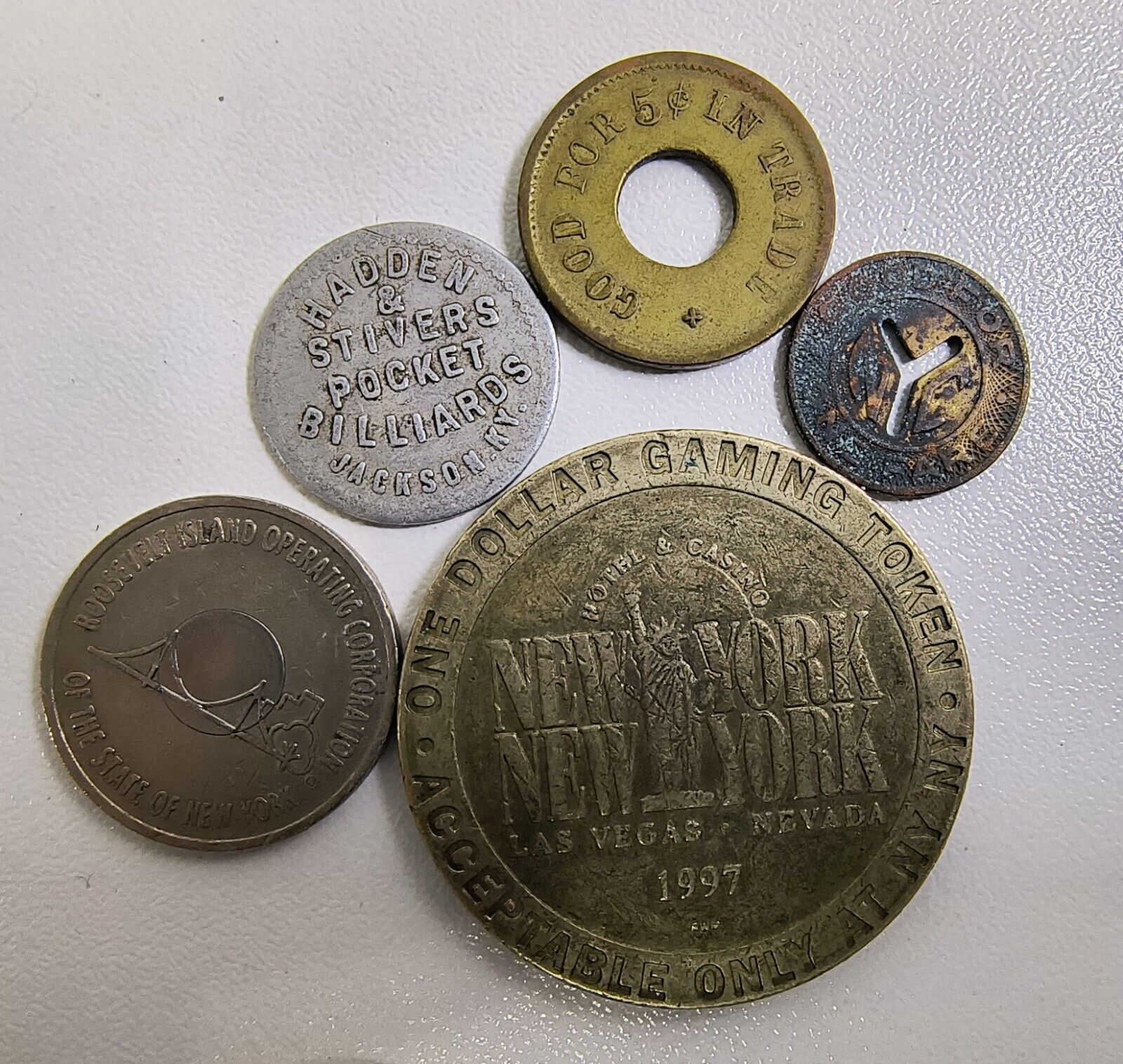 World Coins & Token Lot (38) Mixed Dates Countries 1800s-1900s U.S. Canada Asia