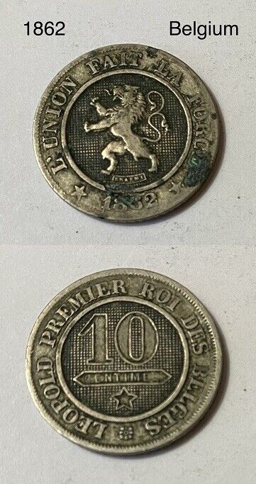 Foreign World Coins-Lot of 12 Coins-(4) 1800s, (1) Silver, (3) AU
