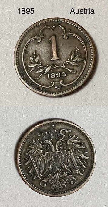 Foreign World Coins-Lot of 12 Coins-(4) 1800s, (1) Silver, (3) AU