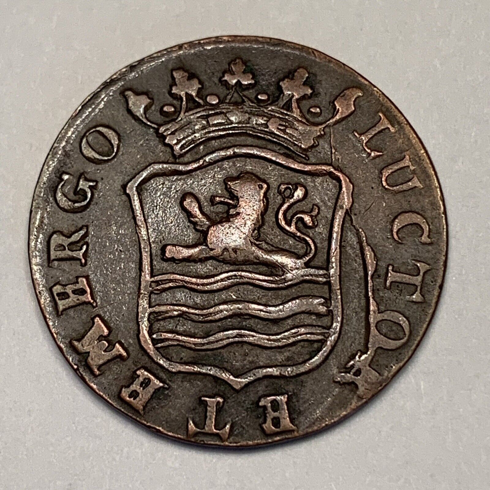 1700’s Coin - 1793 Zeeland Netherlands Duit 