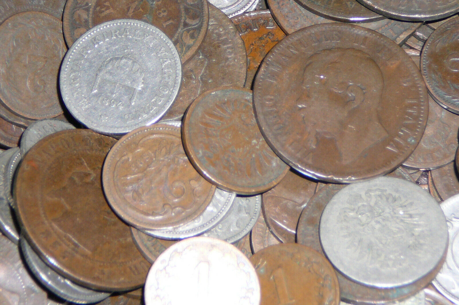 Ten Different Foreign Coins all Dated in the 1800's   Free Shipping 
