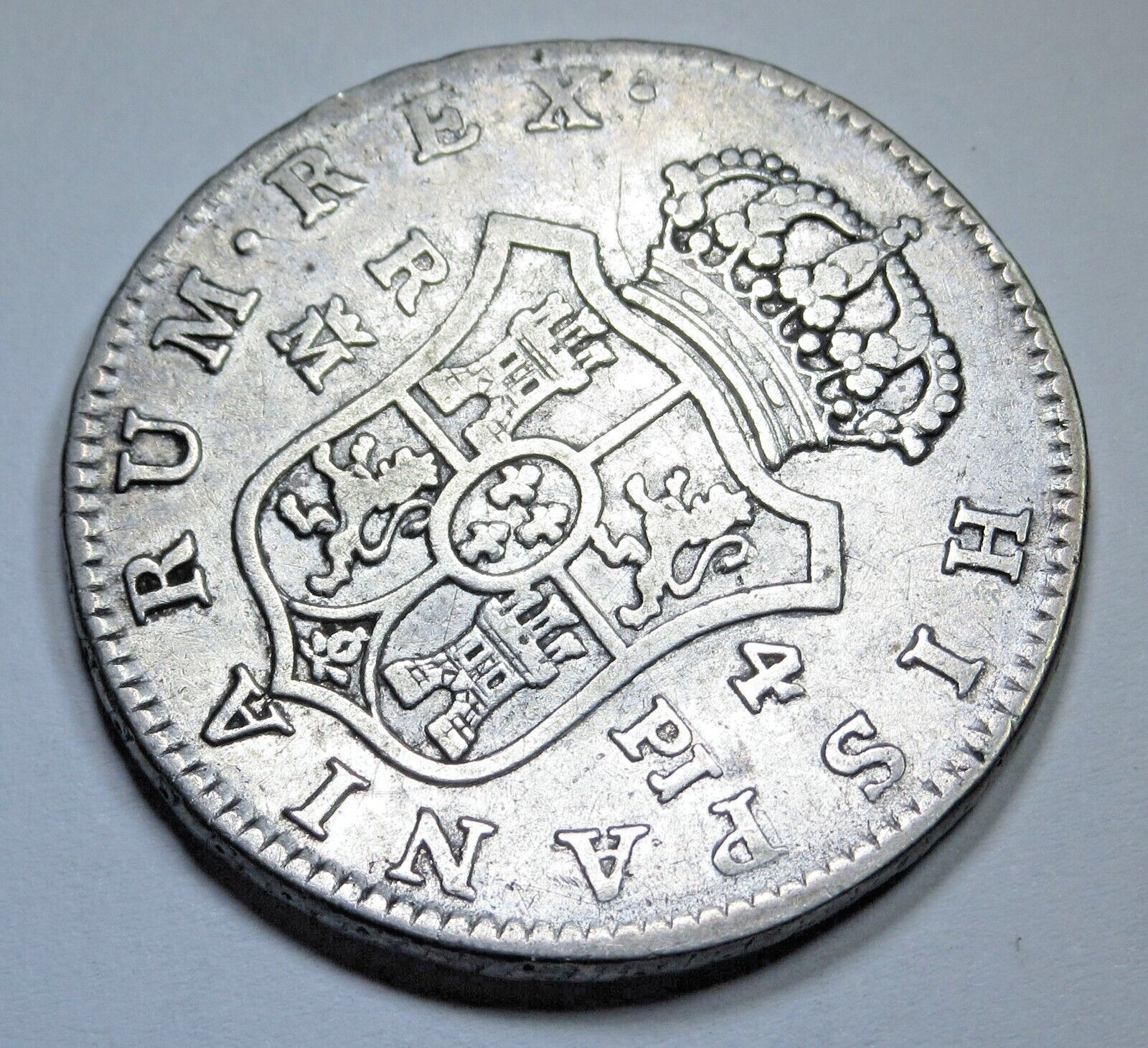 1782 Spanish Silver 4 Reales Genuine Antique 1700s Colonial Pirate Treasure Coin