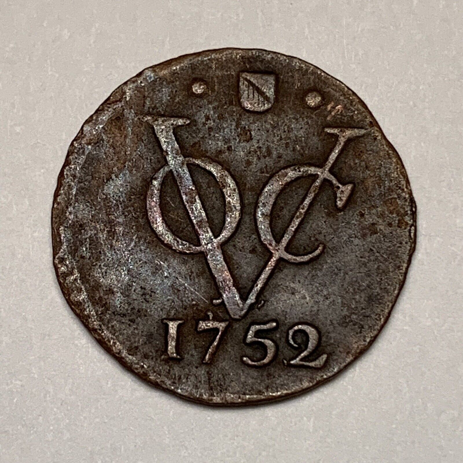 1700’s Coin - Netherlands East Indies Half Duit  FREE SHIPPING