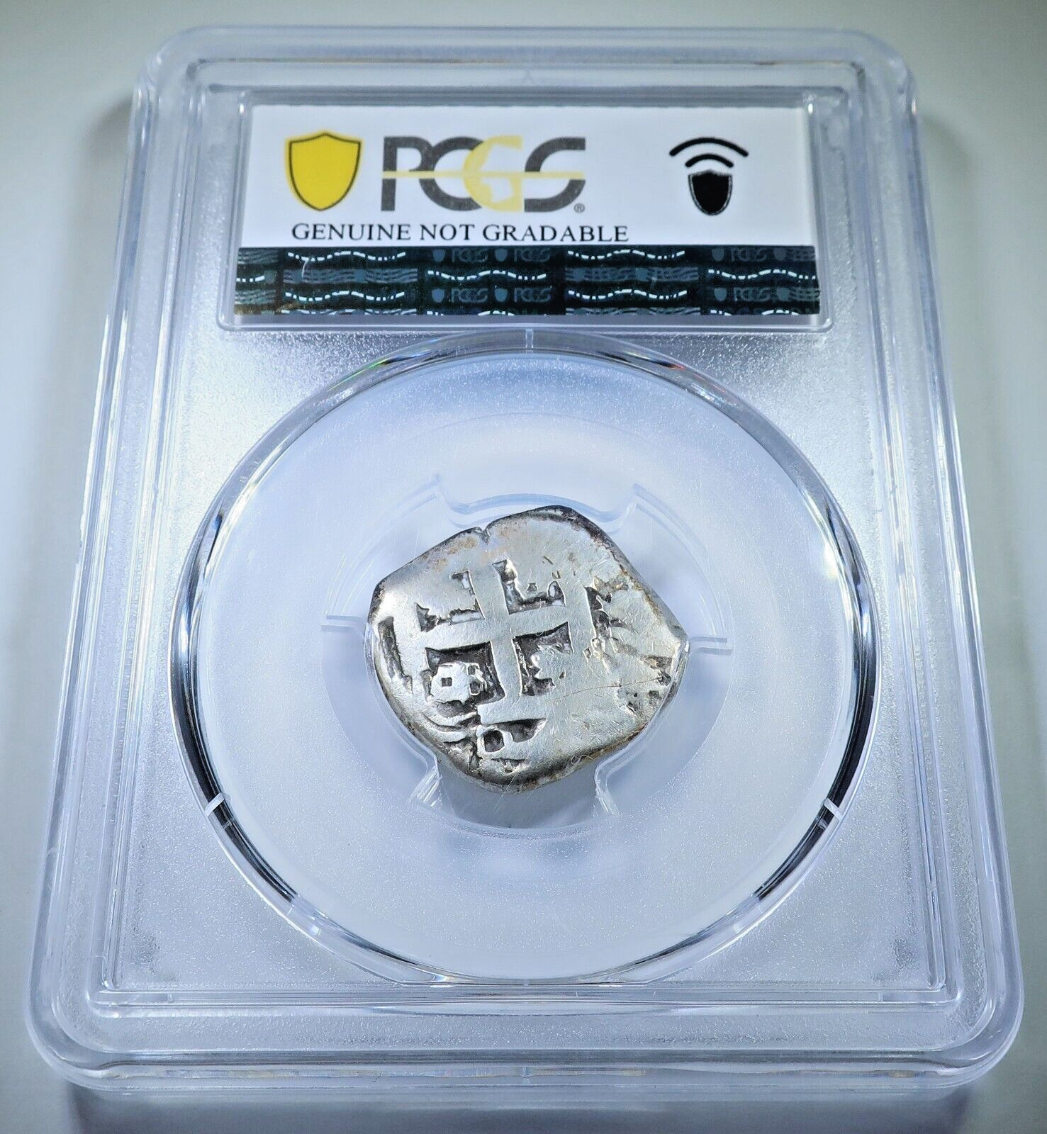 PCGS 1763 Spanish Bolivia Silver 2 Reales Antique 1700s Pirate Treasure Cob Coin