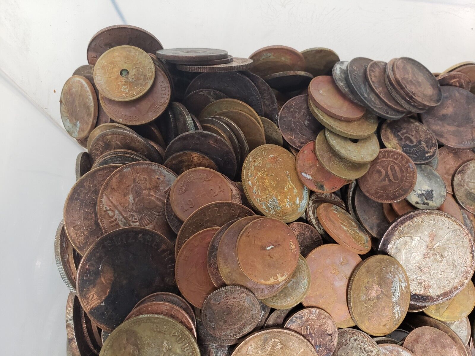 92 lbs old world coin bulk lot