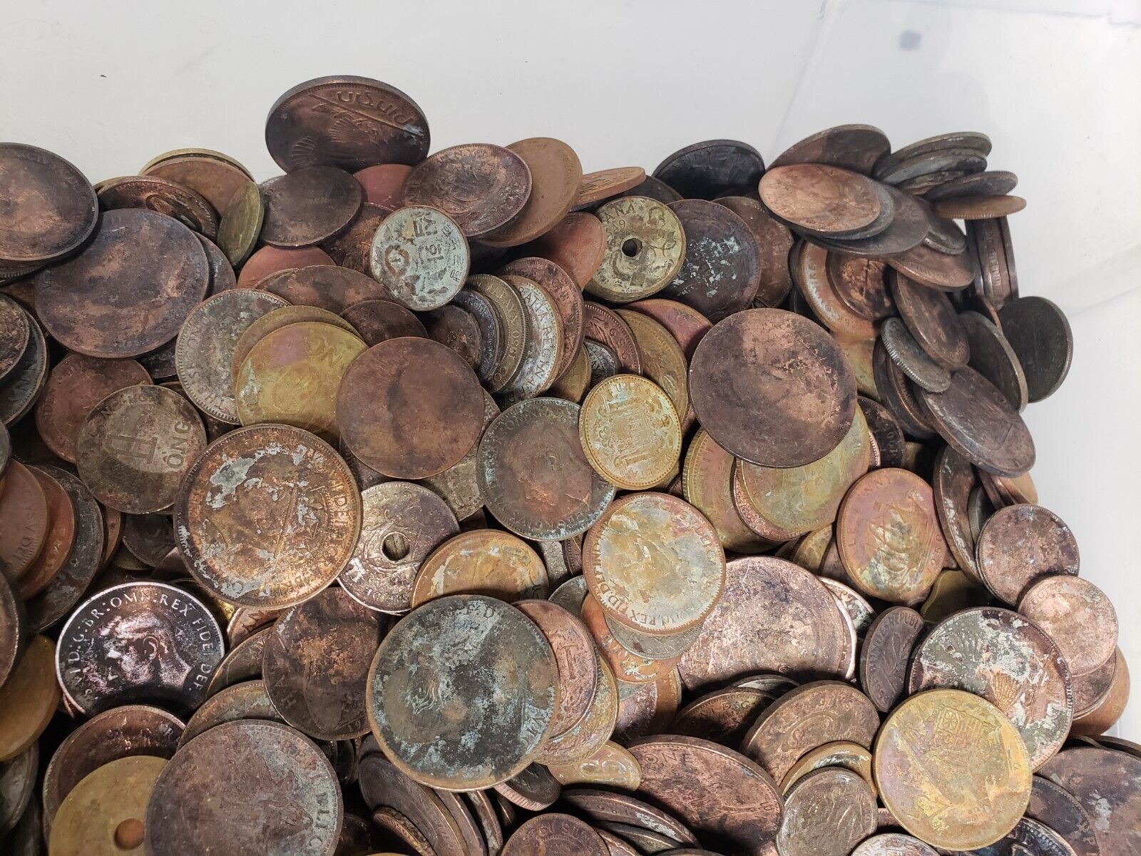 92 lbs old world coin bulk lot