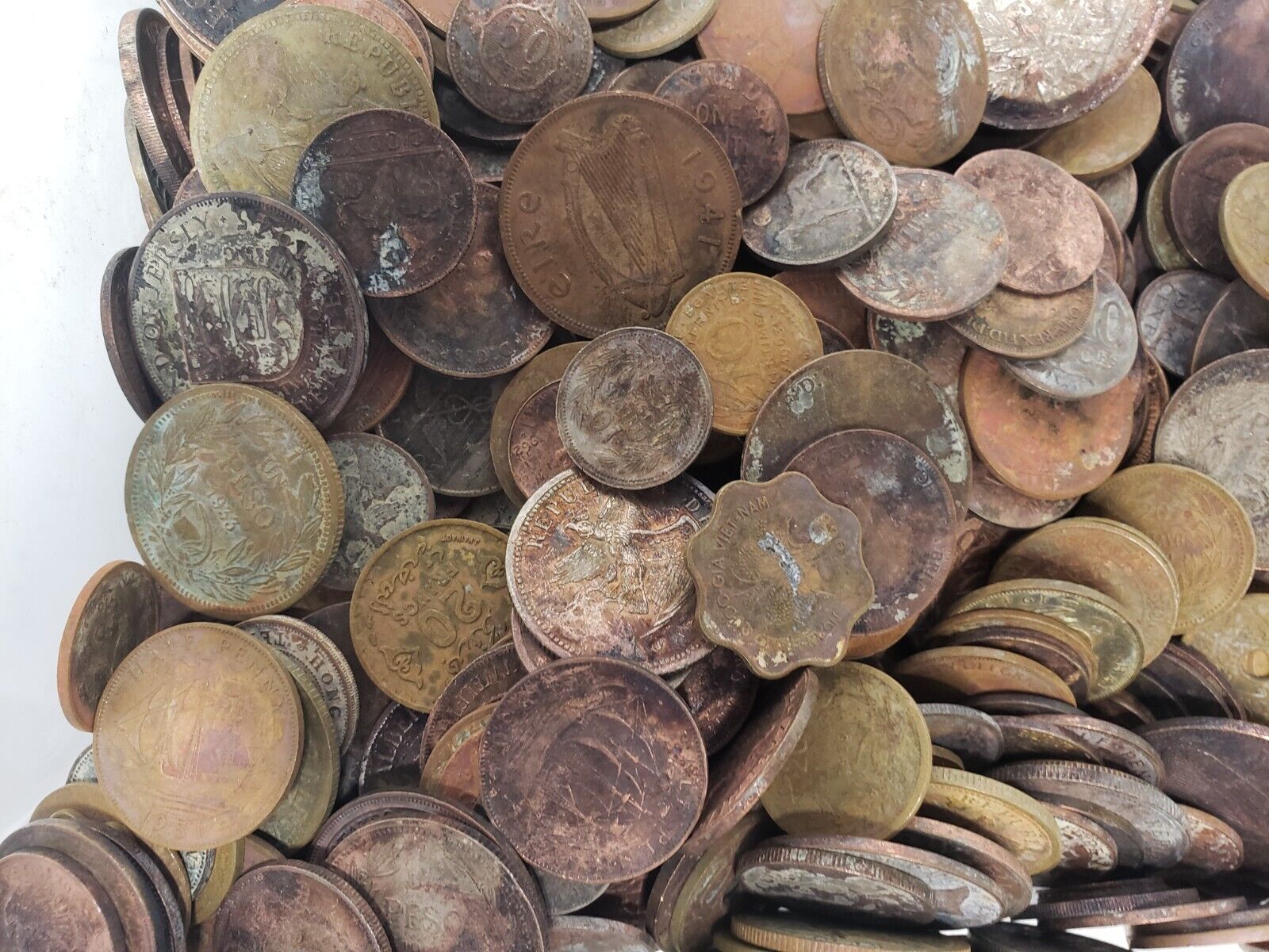 92 lbs old world coin bulk lot