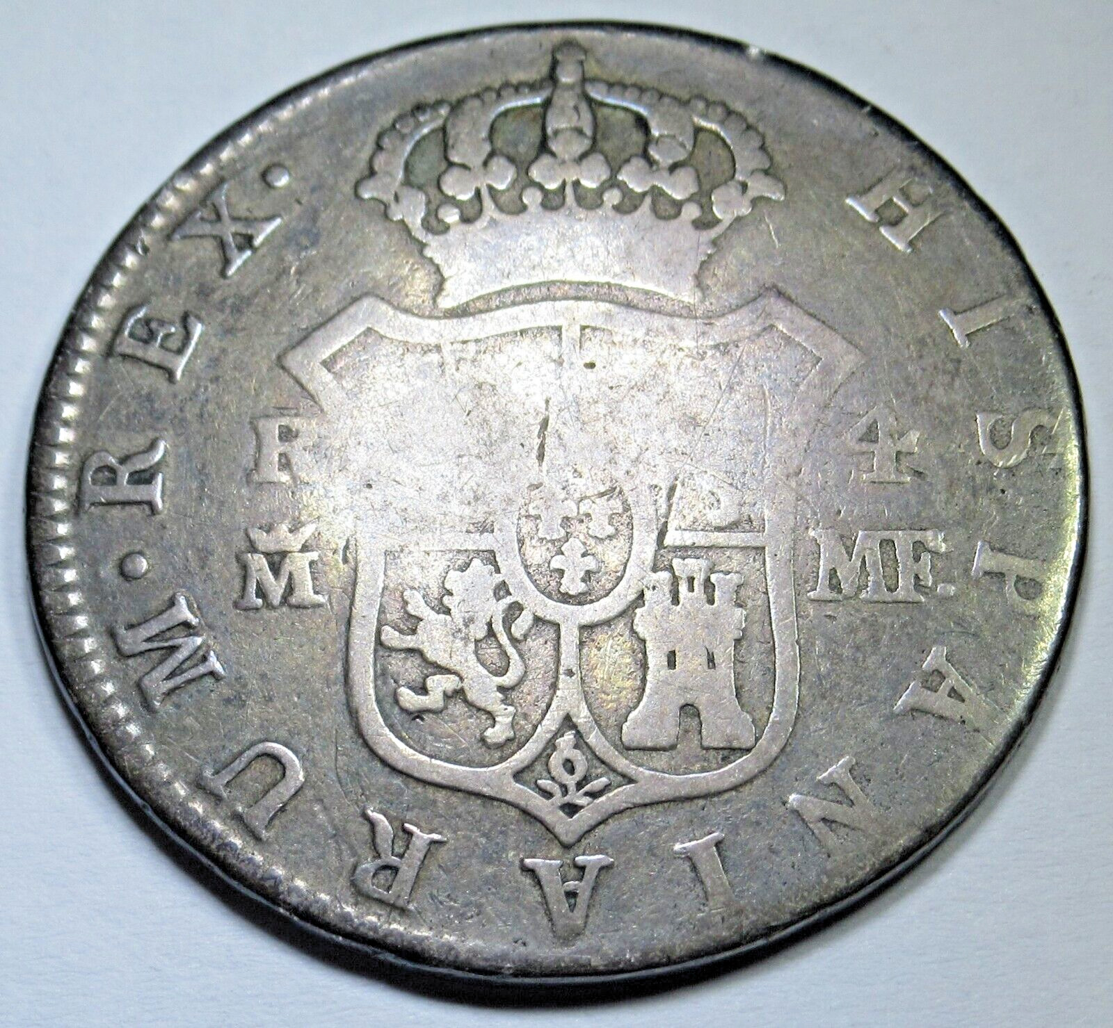 1795 Spanish Silver 4 Reales Genuine Antique 1700s Colonial Pirate Treasure Coin
