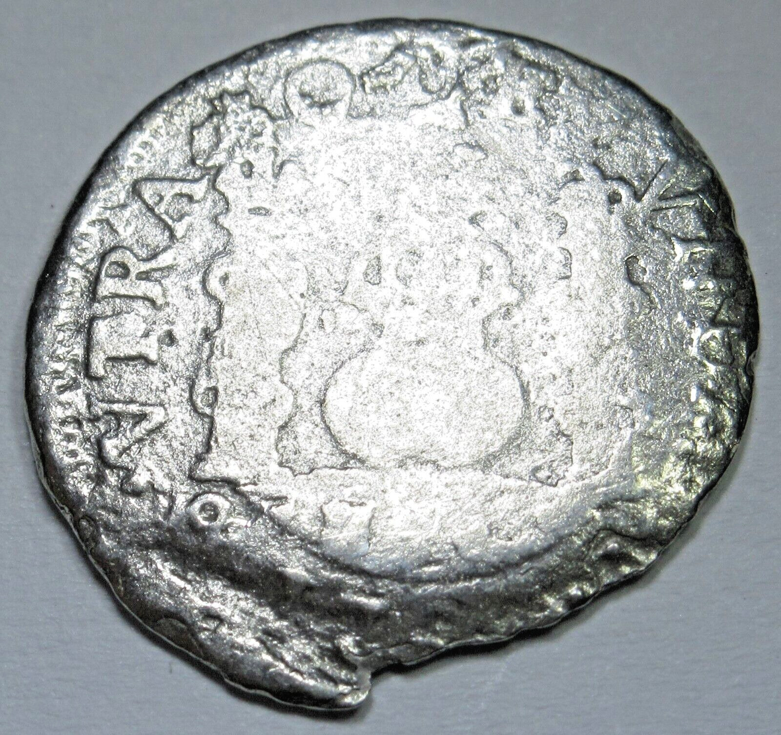 1700's El Cazador Shipwreck Spanish Silver 1 Reales Genuine Antique Pirate Coin