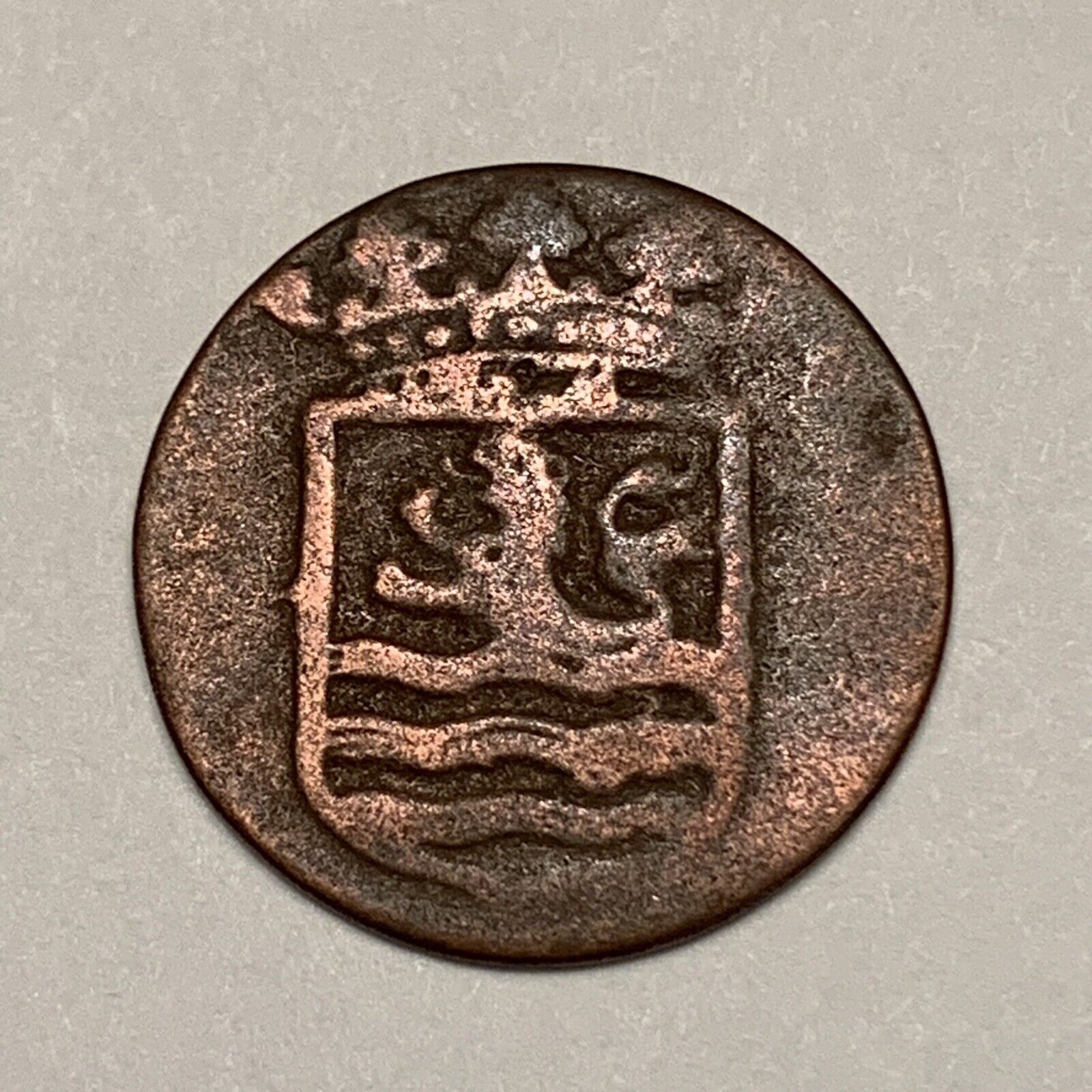 1700’s Coin - Netherlands East Indies Half Duit  FREE SHIPPING