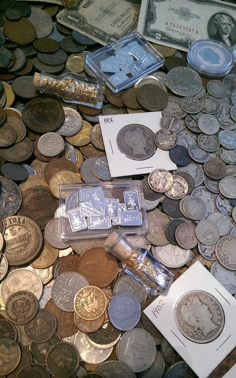 ☆ 60 Coins From Estate Collection ☆ Roman, World, Old Early US 1800s GOLD SILVER
