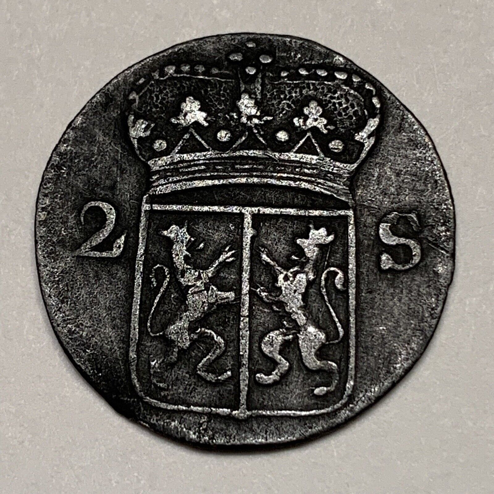1700’s Silver Coin - Netherlands Gelderland 2 Stuivers