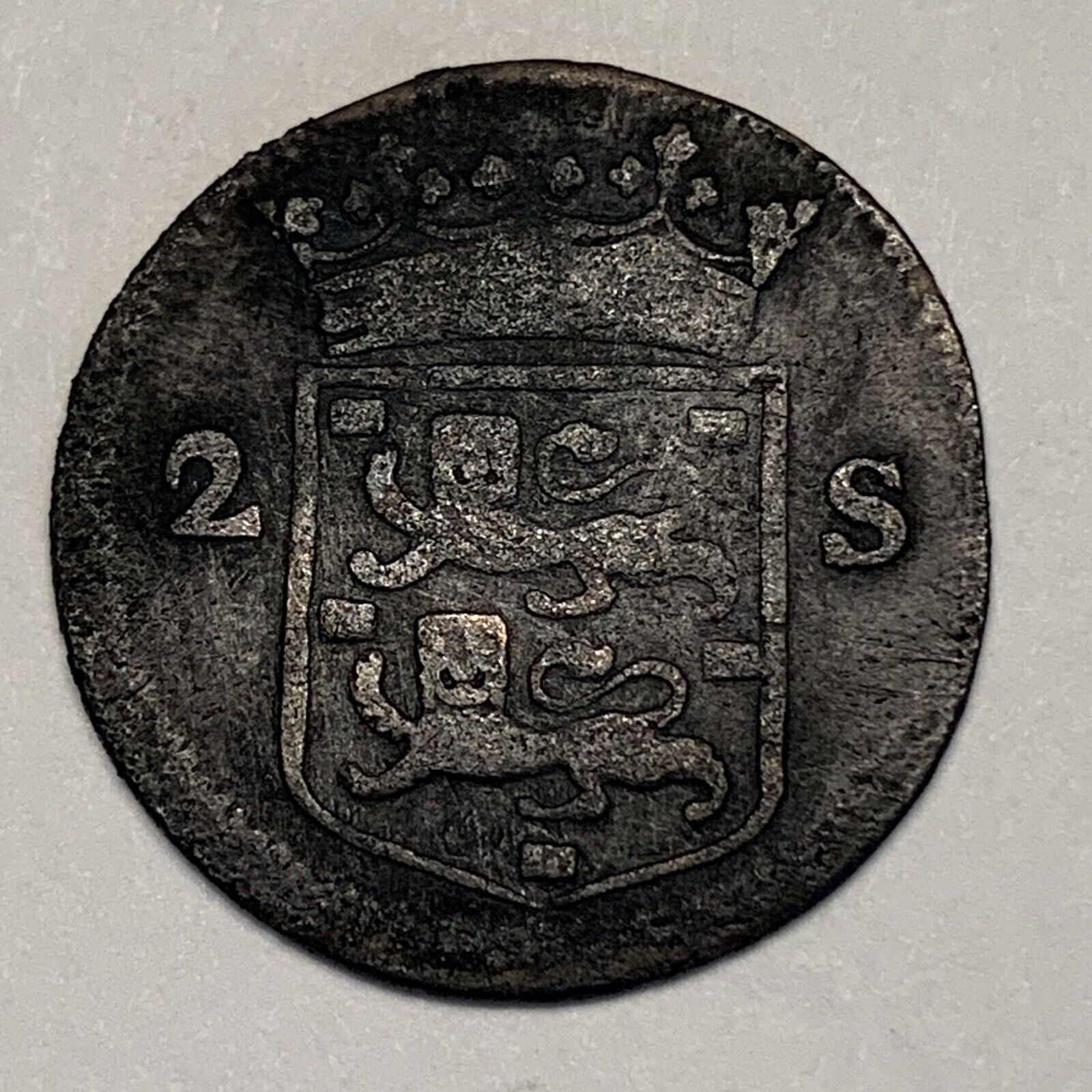 1700’s Silver Coin - Netherlands West Friesland 2 Stuivers