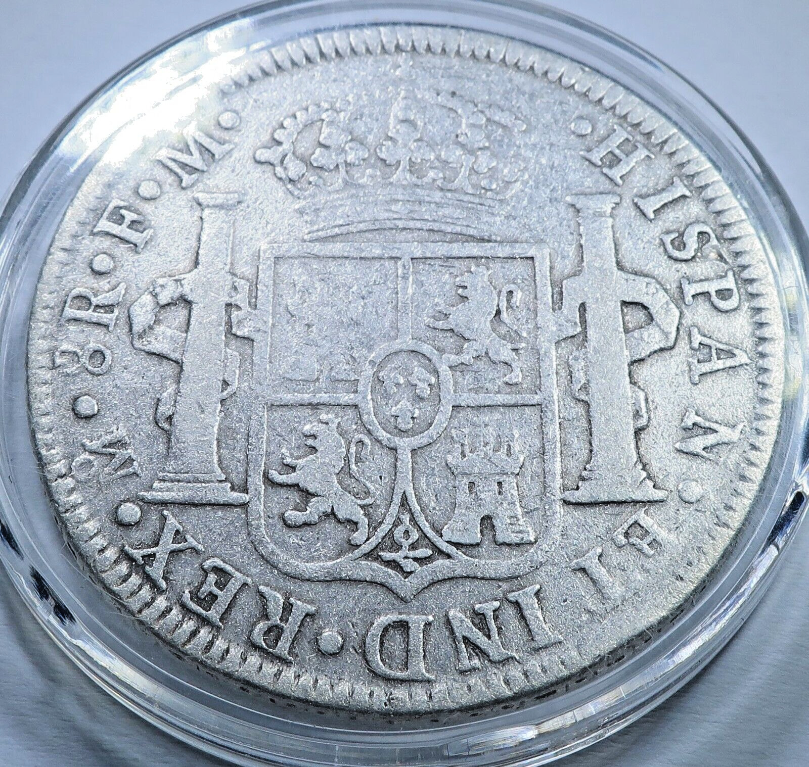 Spanish Colonial 1700's-1800's Silver 1/2 1 2 8 Reales Genuine Coin Set With COA
