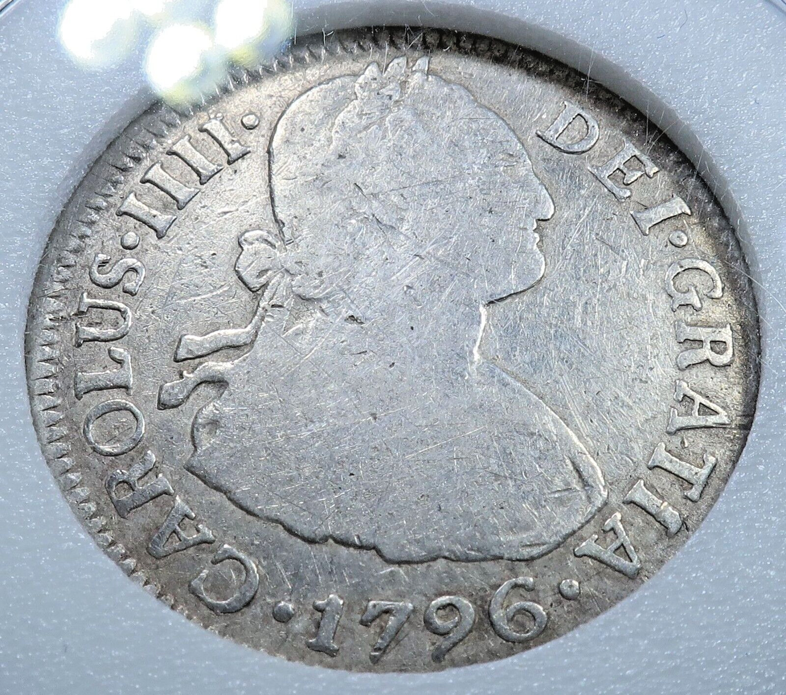 Spanish Colonial 1700's-1800's Silver 1/2 1 2 8 Reales Genuine Coin Set With COA