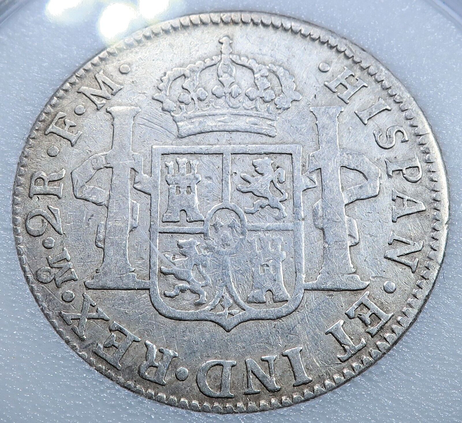 Spanish Colonial 1700's-1800's Silver 1/2 1 2 8 Reales Genuine Coin Set With COA