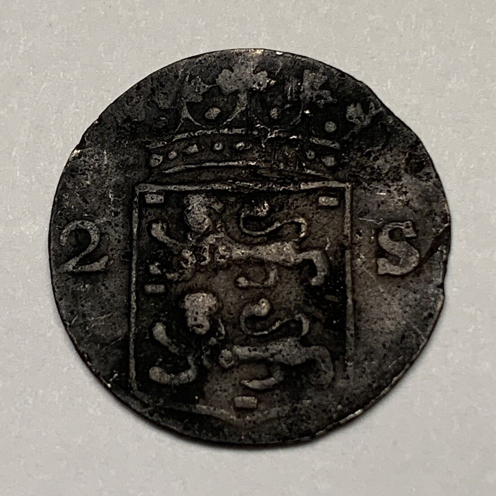 1700’s Silver Coin - Netherlands West Friesland 2 Stuivers