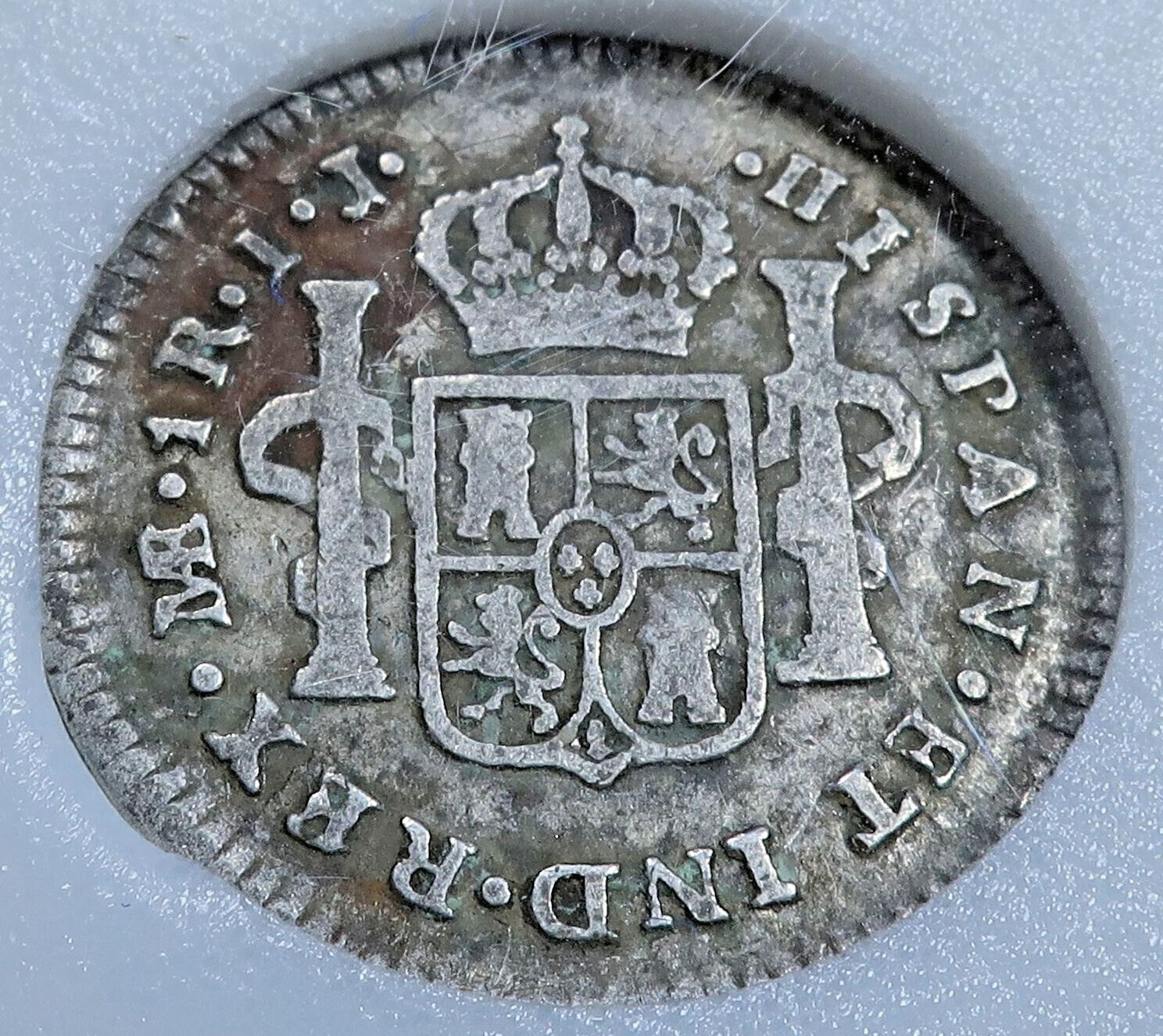 Spanish Colonial 1700's-1800's Silver 1/2 1 2 8 Reales Genuine Coin Set With COA