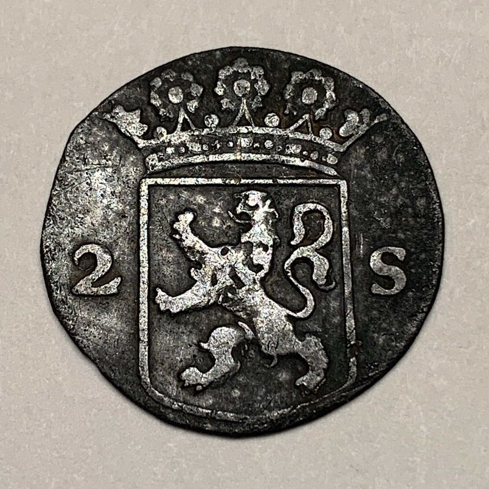 1700’s Silver Coin - Netherlands Holland 2 Stuivers