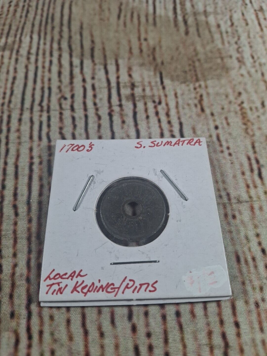 1700's S. Sumatra Tin Keping Coin