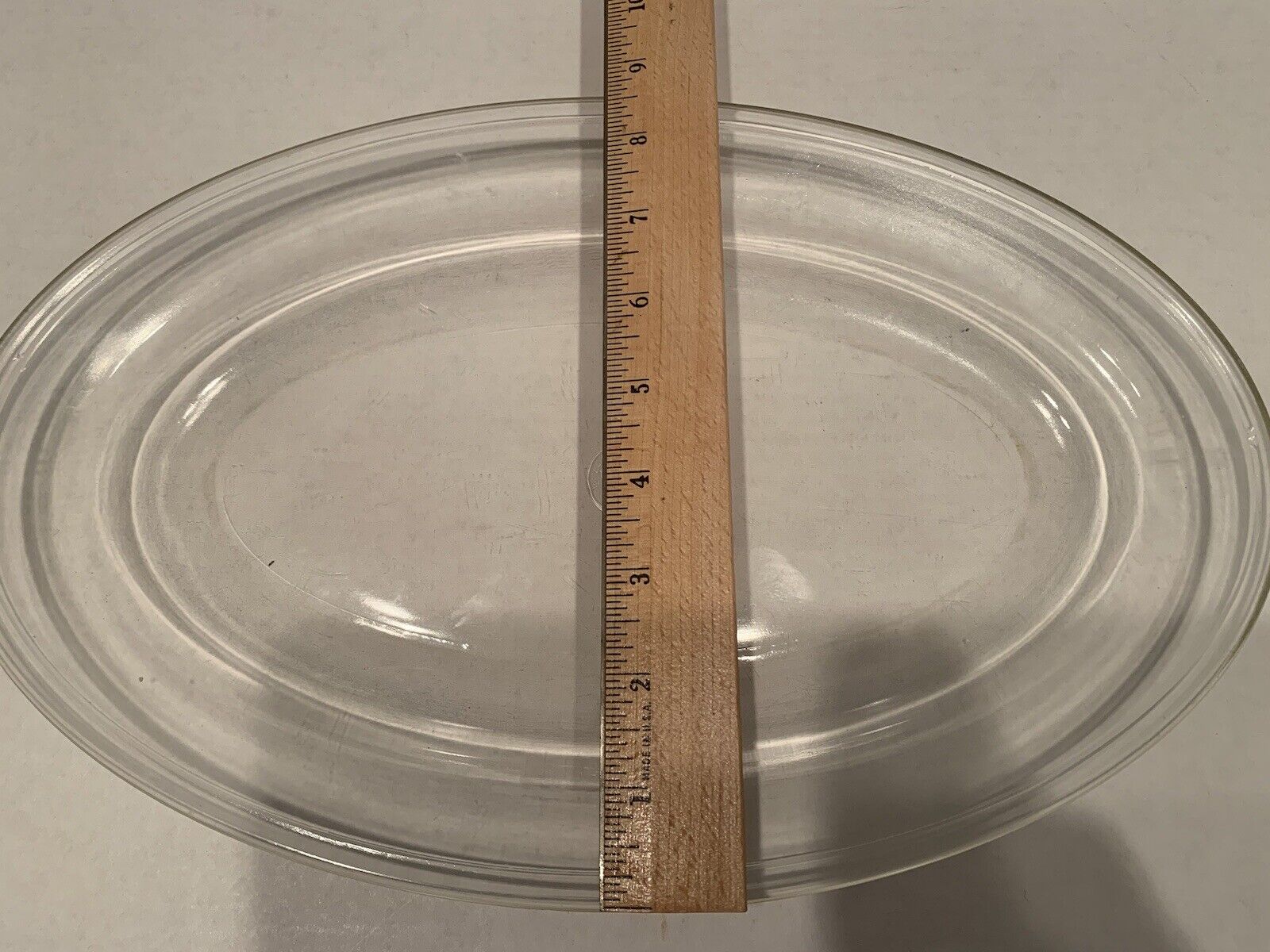 Vintage Pyrex Clear Glass Platter #313 - 13 3/4" x 8 3/4" x 1 1/4" Early 1900's