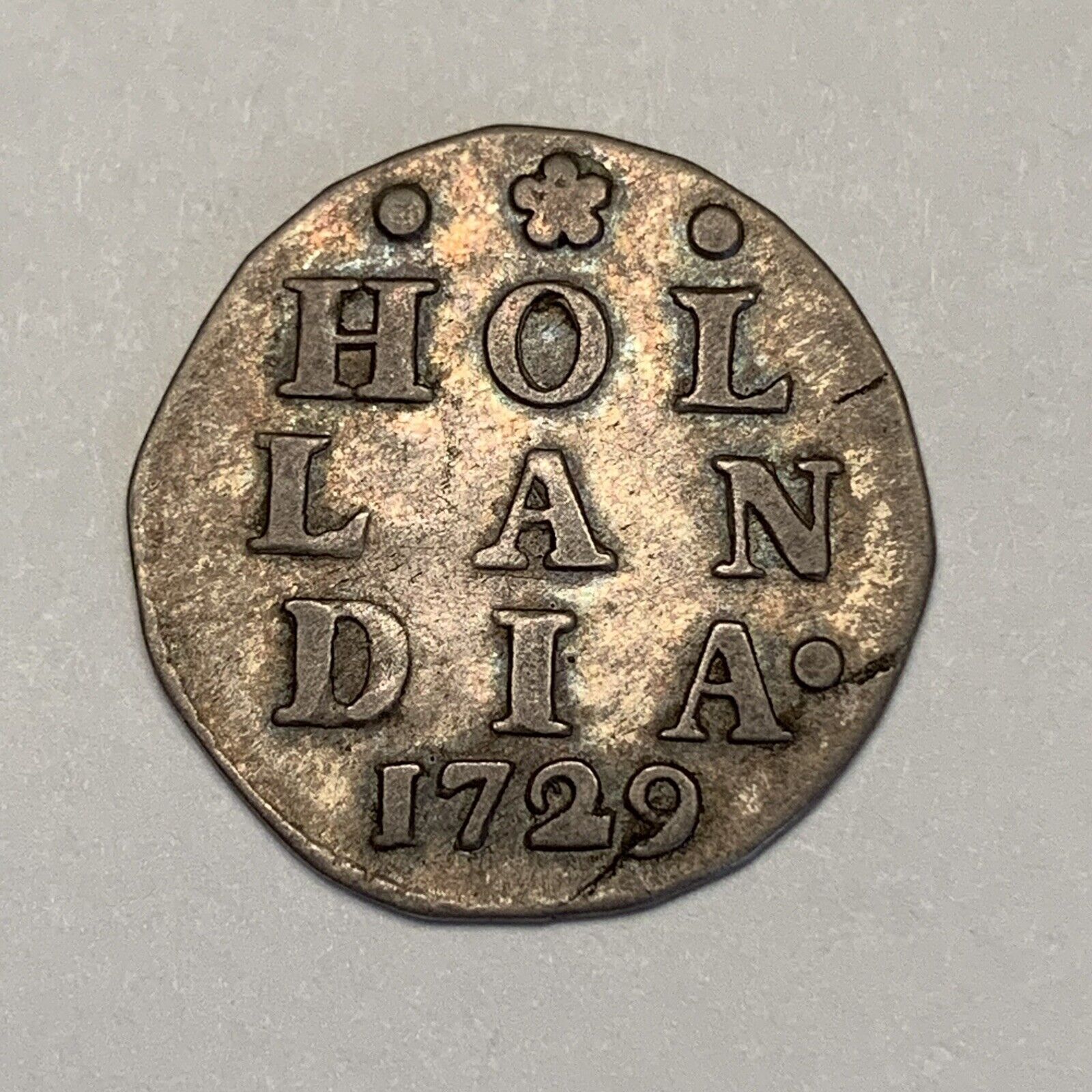 1700’s Silver Coin - Netherlands Holland 2 Stuivers